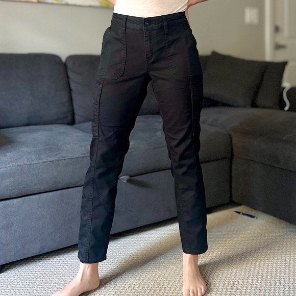 PrAna Trail Mixer Cargo Pants - Black - Size 8 - Picture 1 of 9